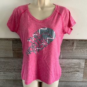 The North Face pink heathered Vapor Wick shirt Women’s size small